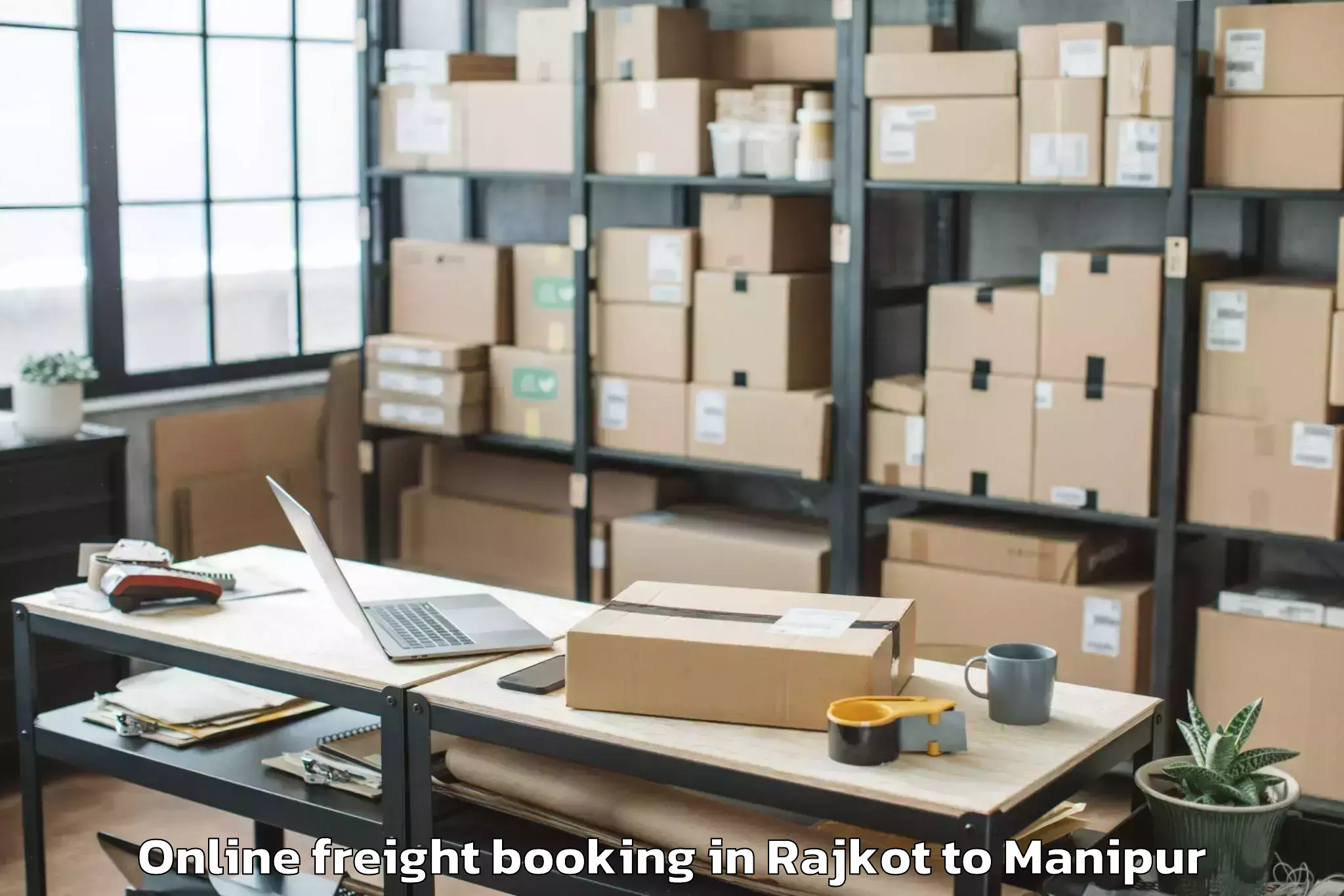 Affordable Rajkot to Mayang Imphal Online Freight Booking